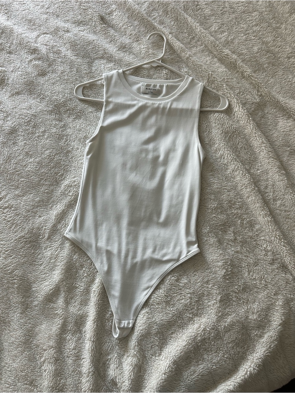 Babaton White Contour Bodysuit